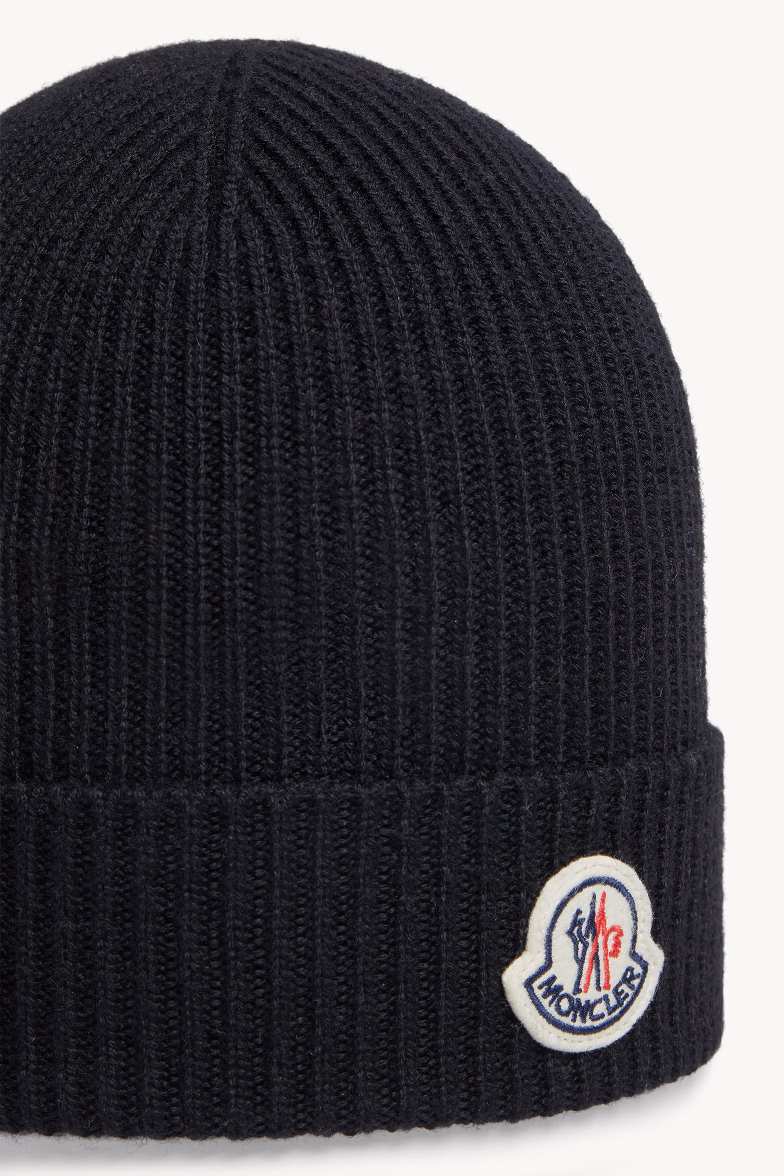 Wool Beanie Gender Neutral Black Moncler 3